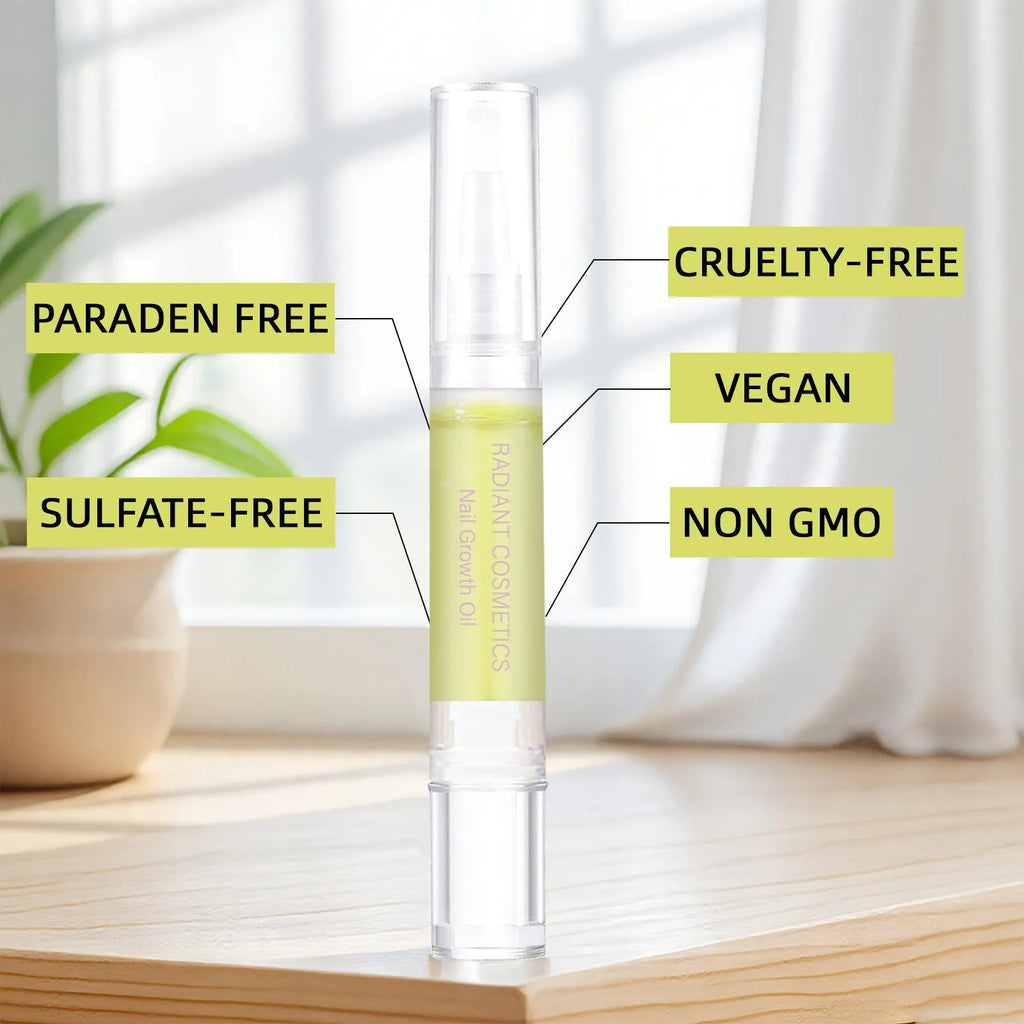 3ml nail growth oil bottle for wash-free nail treatment and cuticle care