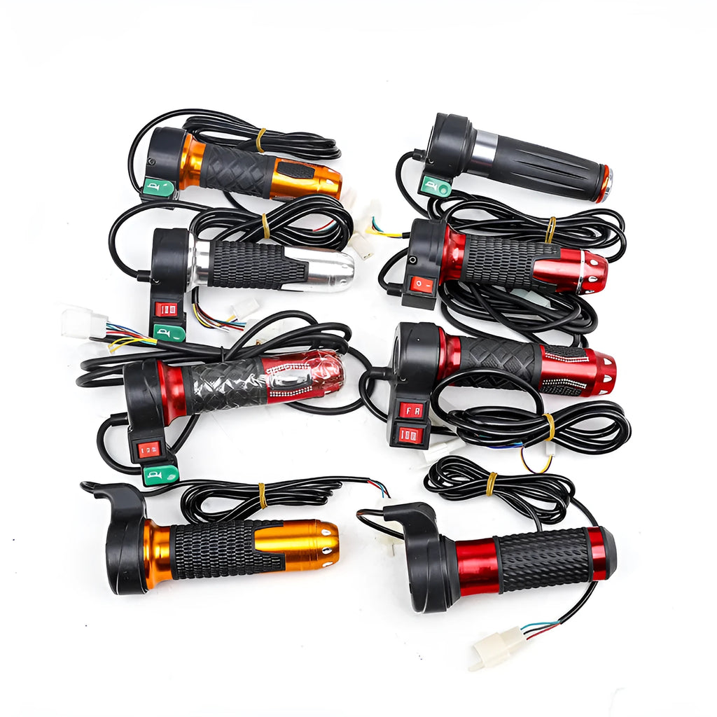 Three-wheel refuelling transfer handle electric go-kart accelerator modification kit in plastic with three-speed rotating mechanism