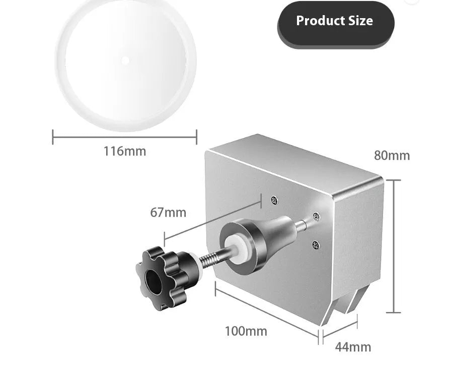 Ultrasonic cleaning machine with temperature control dials and single cleaning slot for vinyl records