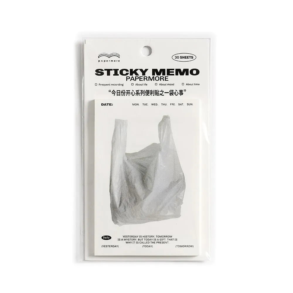 Today's Happy Series message sticky notes pad with colourful covers and 30 writing pages