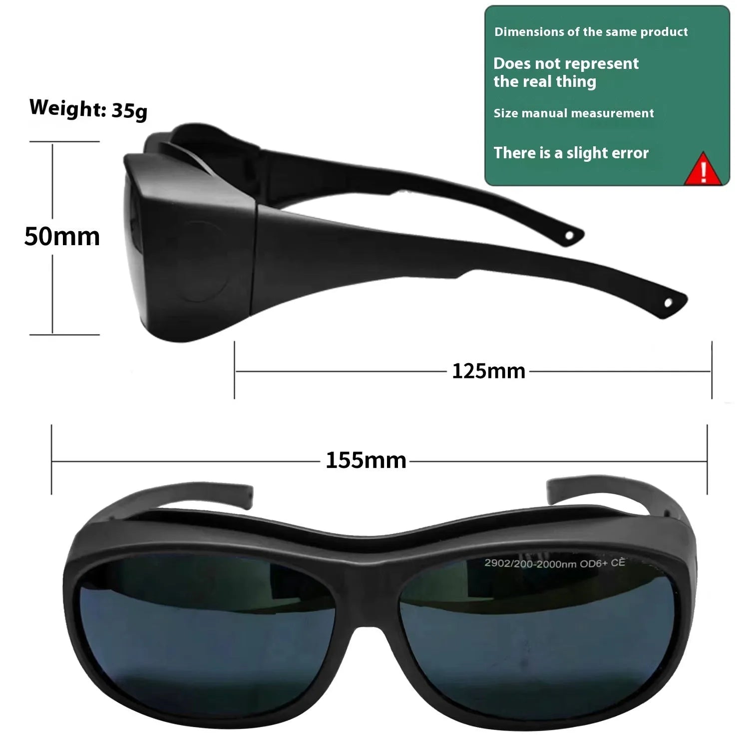 Photon skin rejuvenation laser protection goggles for welding with 200-2000nm wavelength range
