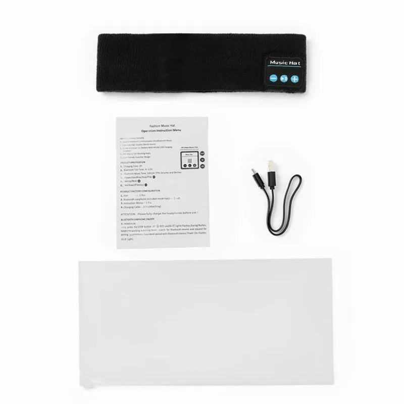 Bluetooth 5.4 wireless headband with removable washable design in black, dark grey and grey-white colour options