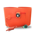 Flexible silicone rubber heating belt wrapped around a 200-litre oil drum with a control unit.