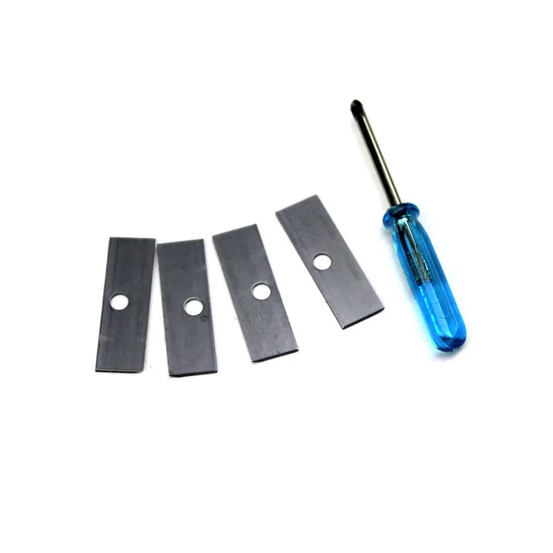 Four-hole geometric pencil sharpener with four blades for art sketching projects