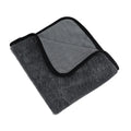 Grey square microfiber car wash towel measuring 40x40cm for drying vehicles