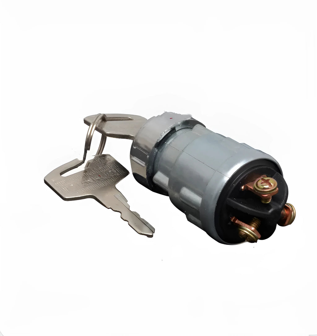 Copper car ignition switch and key for truck and forklift applications
