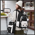 Girls waterproof school backpack in multiple colours with curved shoulder straps