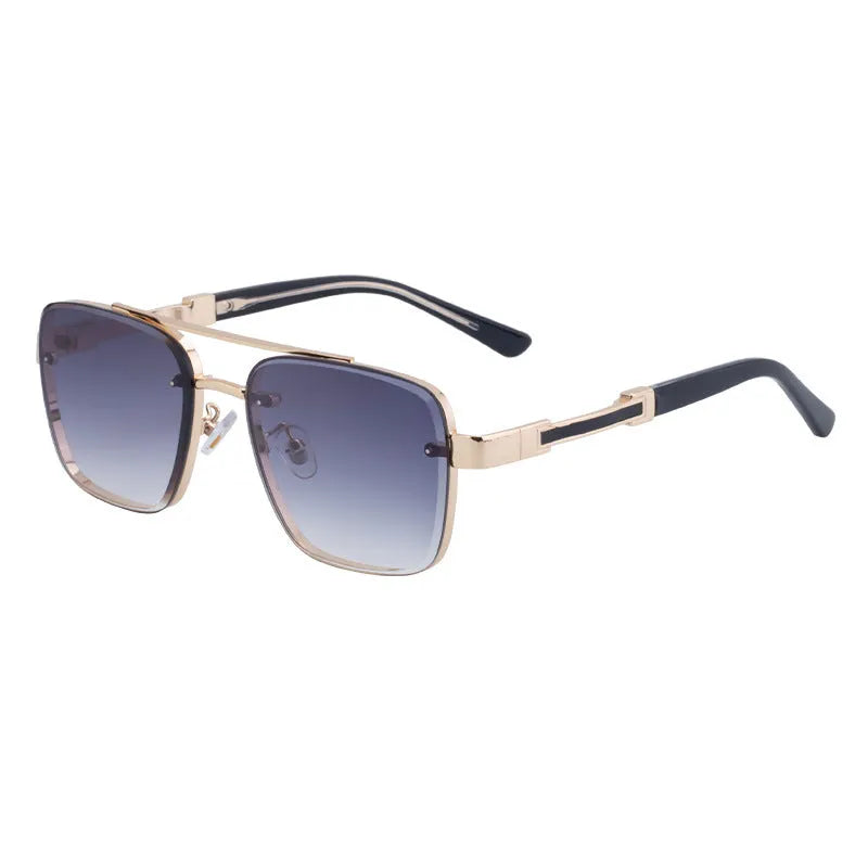 Men's vintage sunglasses with UV protection in European American style, multiple colour options