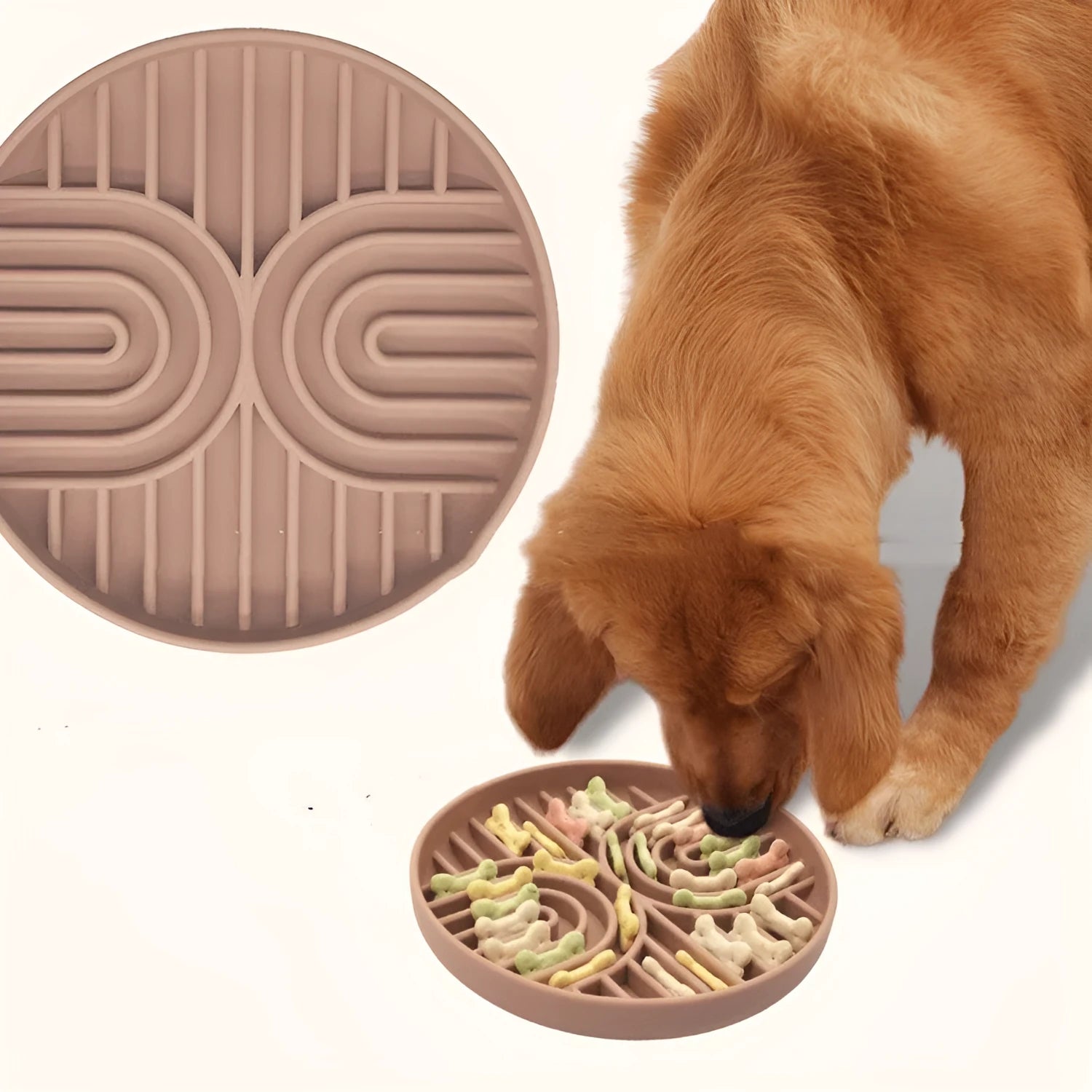 Food Contact Safety Silicone Dog Bowl in Grass Green 360C colour