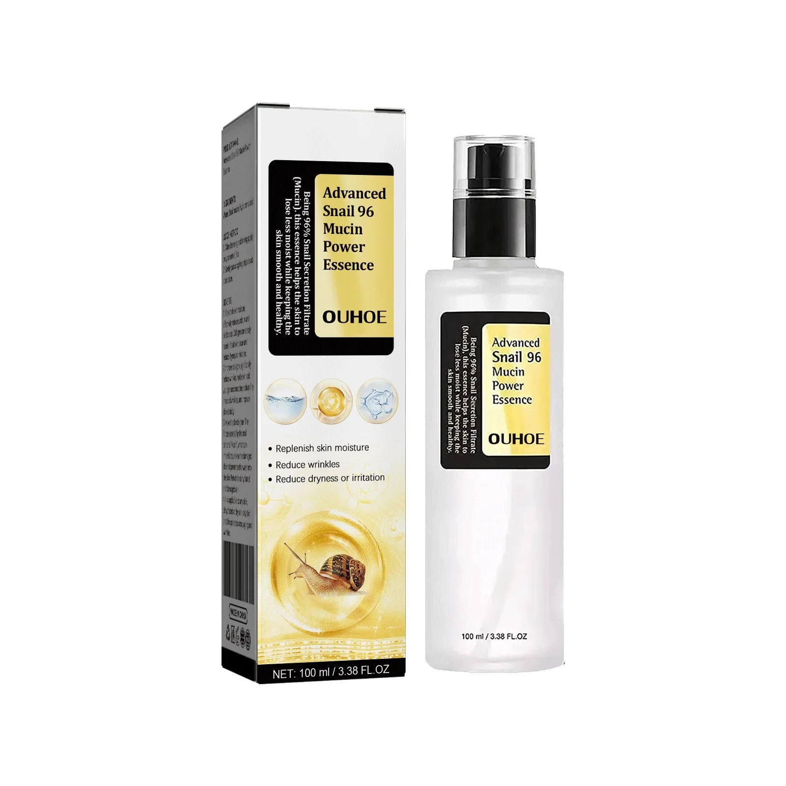 Snail Serum Collagen Facial Serum Original 100ml Hydrating Brightening Nourishing Firming Softening Skin Care Moisturising Treatment for Face