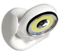 White Atomic Angel LED induction light with compact ABS housing