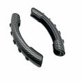 Carbon black fibre steering wheel anti-skid sleeve showing textured surface and 38cm diameter