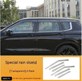 2023 Mitsubishi Outlander window deflectors in black and translucent engineering plastic