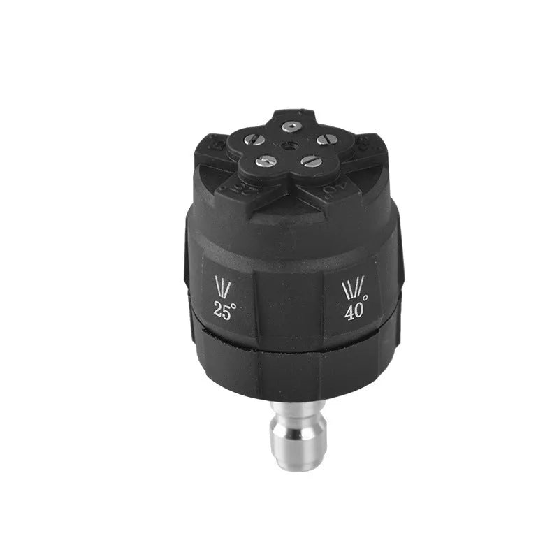 Five-in-one high-pressure water gun spray nozzle with five pattern selector
