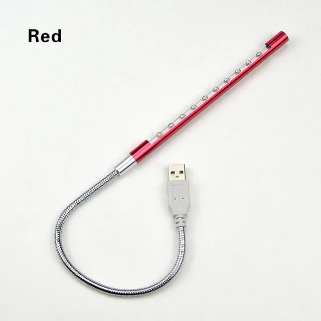 Spiral USB LED desk night light with aluminium alloy construction in six colour options.