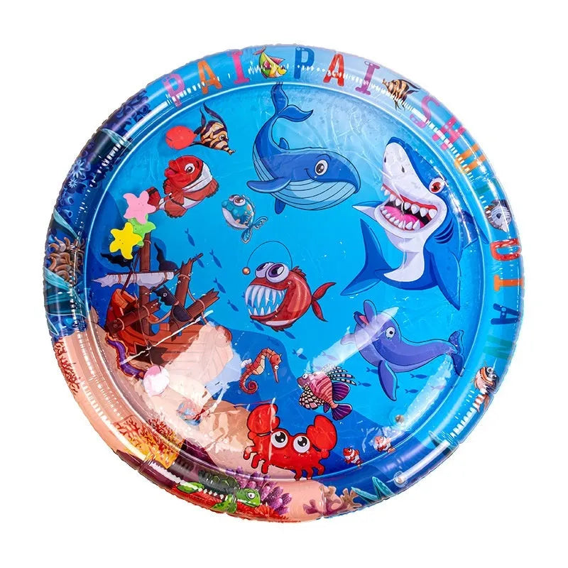 PVC inflatable water cushion pet cooling bed in dolphin design