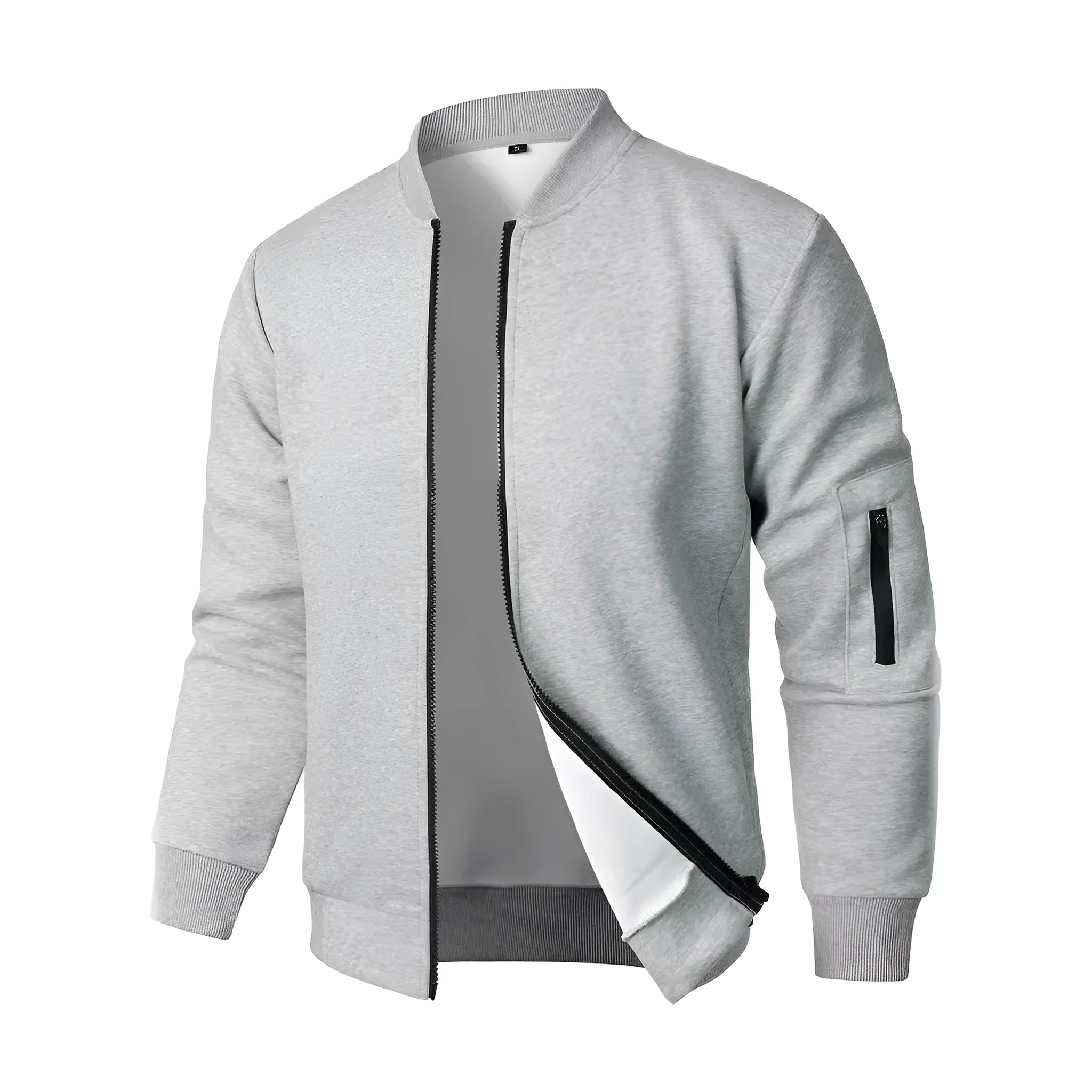 Men's cotton knitted jacket loose fit business casual style in black blue grey colours