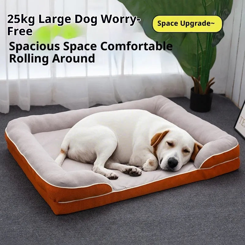 Four Seasons universal kennel pet bed with removable washable cover in green for dogs