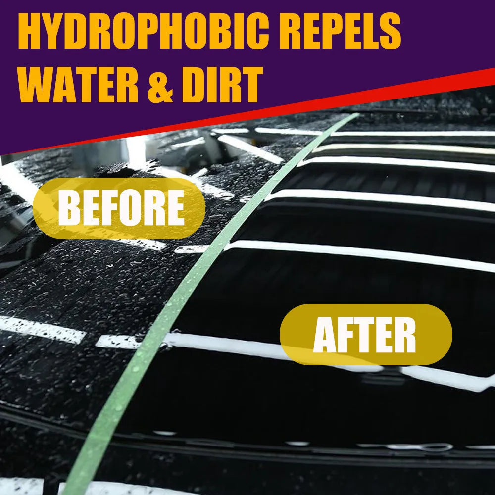 Purple automobile nano coating spray in 30ml and 100ml sizes for car maintenance