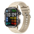 QX11 smartwatch with TFT screen and zinc alloy case shown with optional leather and silicone straps