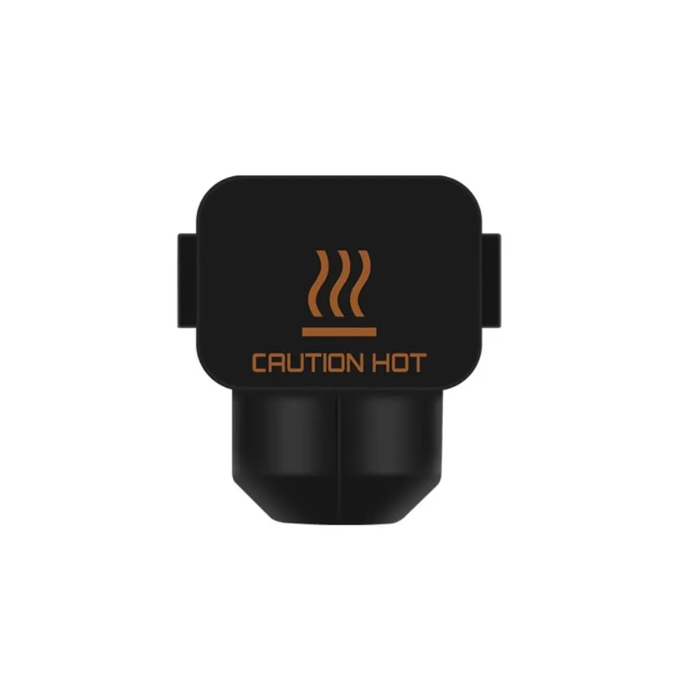 Hardened steel hot end assembly for A1 A1 Mini 3D printer with interchangeable nozzles and black silicone sleeve