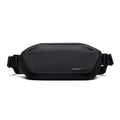 Black men's messenger bag made from oxford cloth with cross body design