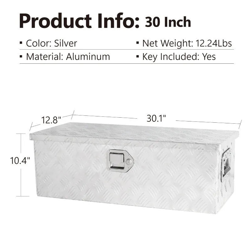 Black aluminium alloy toolbox with 26-inch length from the T Casting series.