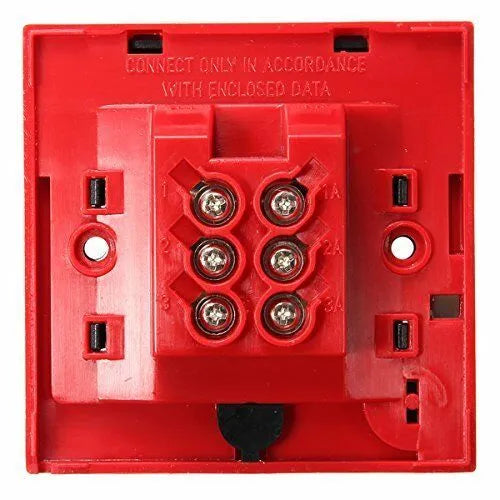 Wired red hand breaking glass emergency fire alarm button with fireproof material