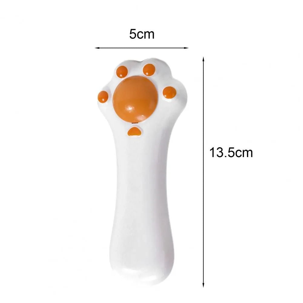 Cartoon-design cat toy massage comb with catnip, shown in various colours.