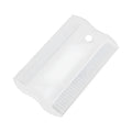 Double-sided plastic flea comb for pets with fine teeth for face grooming and tear stain removal