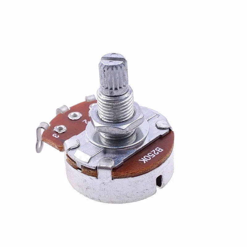 Silver metal electric guitar potentiometer knob for volume and tone control replacement