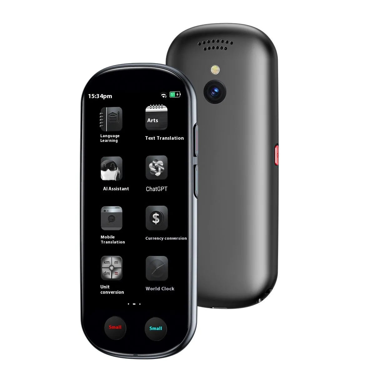 Black wireless simultaneous interpretation translation device for business meetings with included accessories