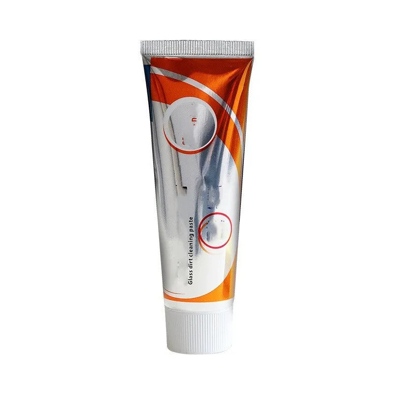 White 65ml bottle of car windscreen cleaning agent for removing oil stains from glass