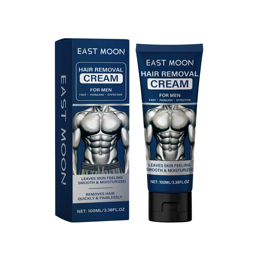 100ml tube of men's mild hair removal cream for beard, armpit, hand and leg body hair