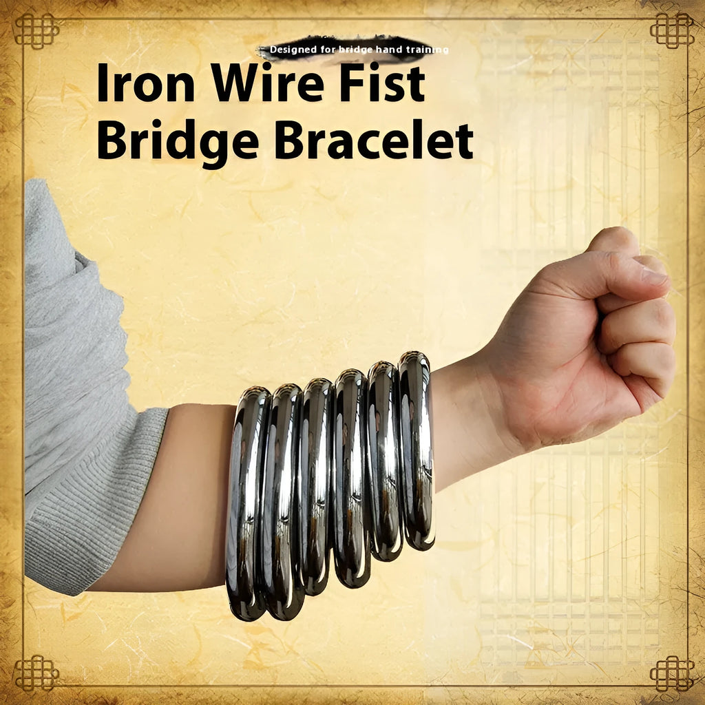 Iron Arm Skill Wing Chun carbon steel training ring showing three available sizes