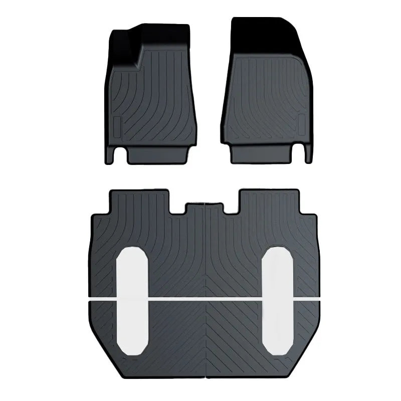 Tesla car floor mats with TPE footrest for Model 3, Y, X and S vehicles