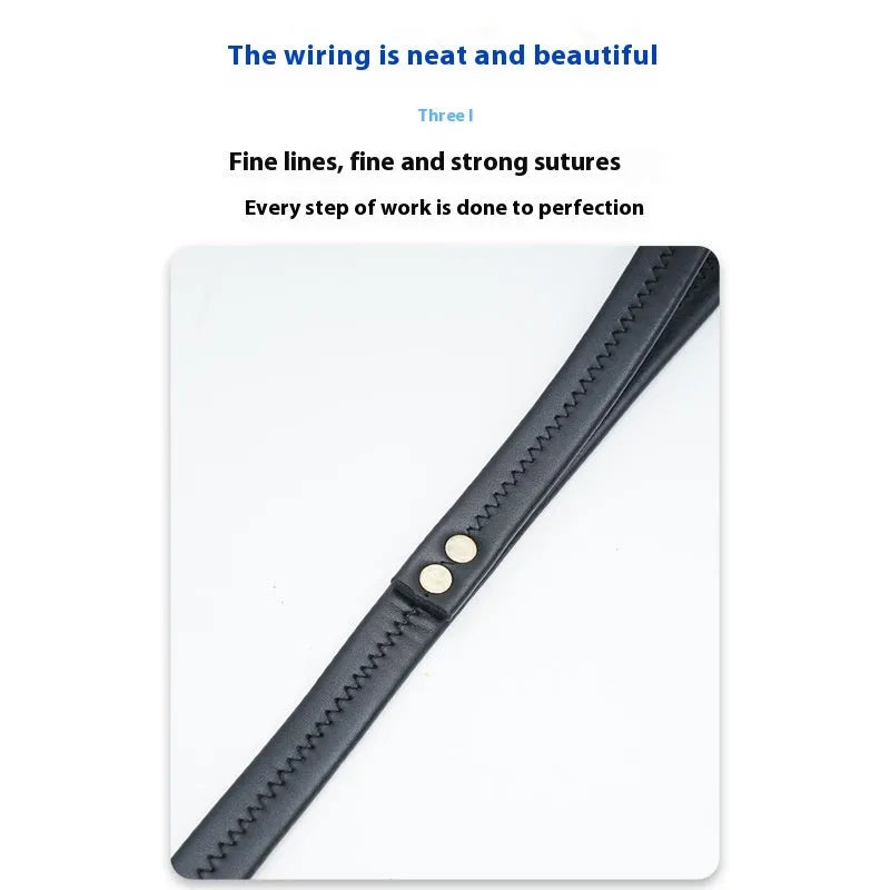 PU leather pet traction belt in black or maroon for dog walking