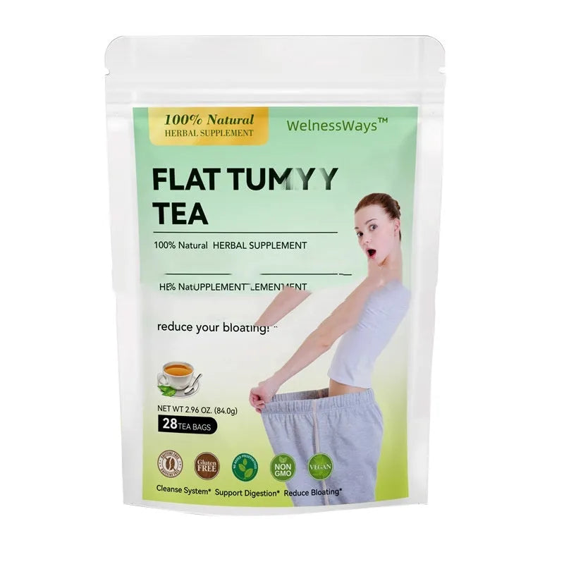 28 Day Slim Flat Tummy Tea sachet for women herbal detox weight management tea bags