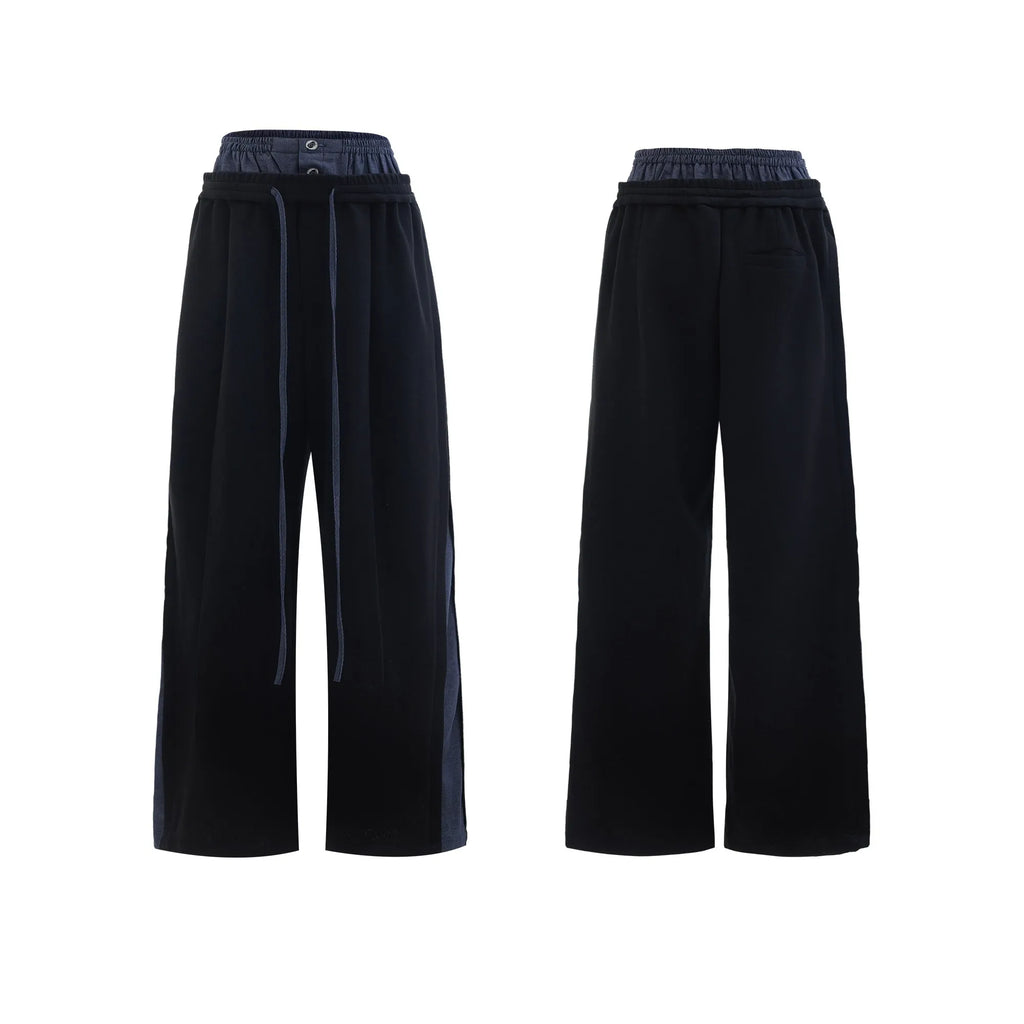 Men's black hooded short sleeve sports jacket and trousers set with three-dimensional stitching details