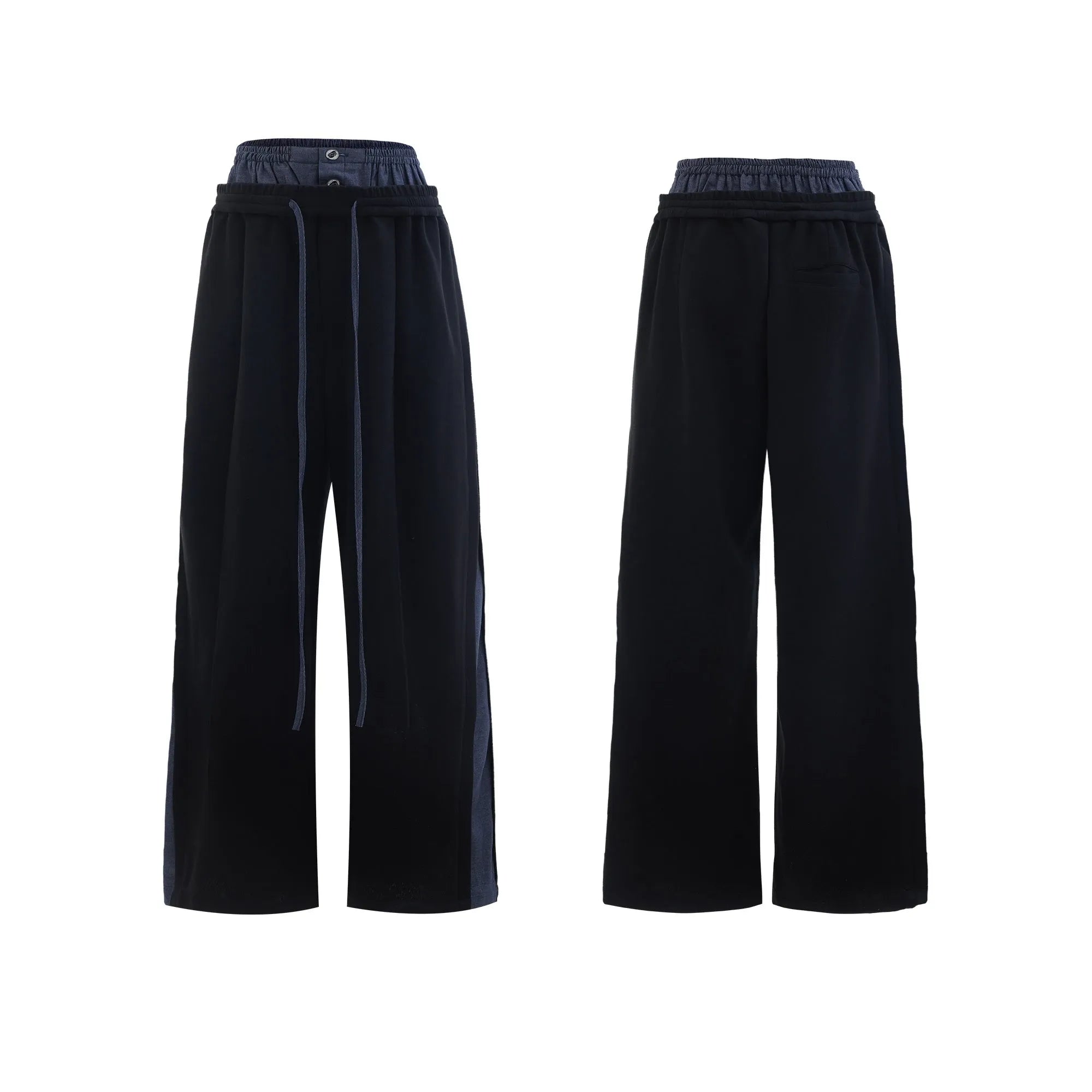 Men's black hooded short sleeve sports jacket and trousers set with three-dimensional stitching details