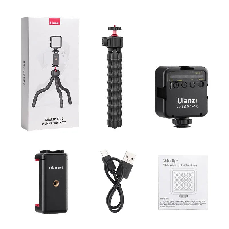 Multifunctional photography and video live VLOG tripod suite in 2985 set colour
