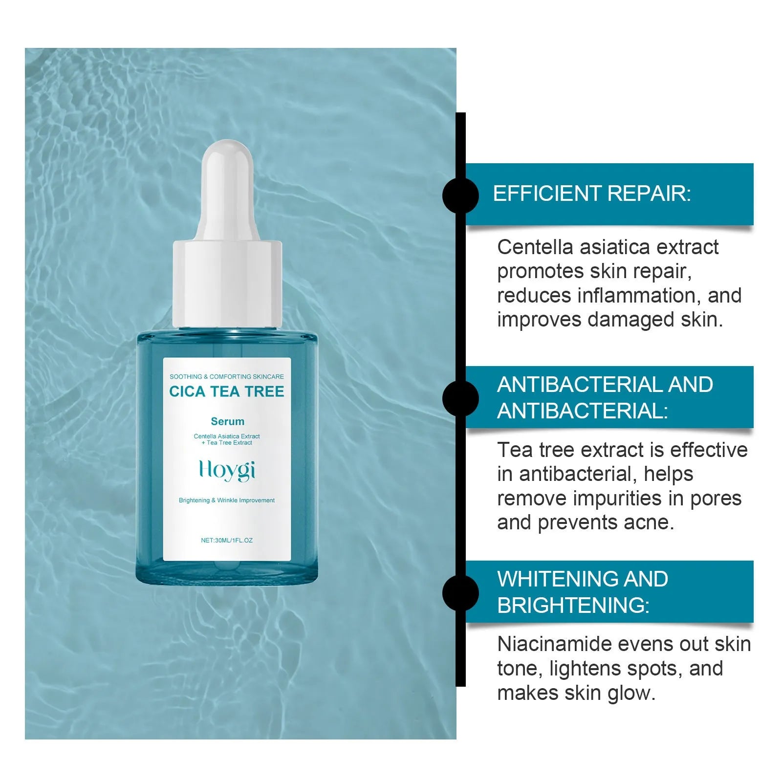 Centella Asiatica Firming Care Solution 30ml bottle for hydrating and moisturising skin care