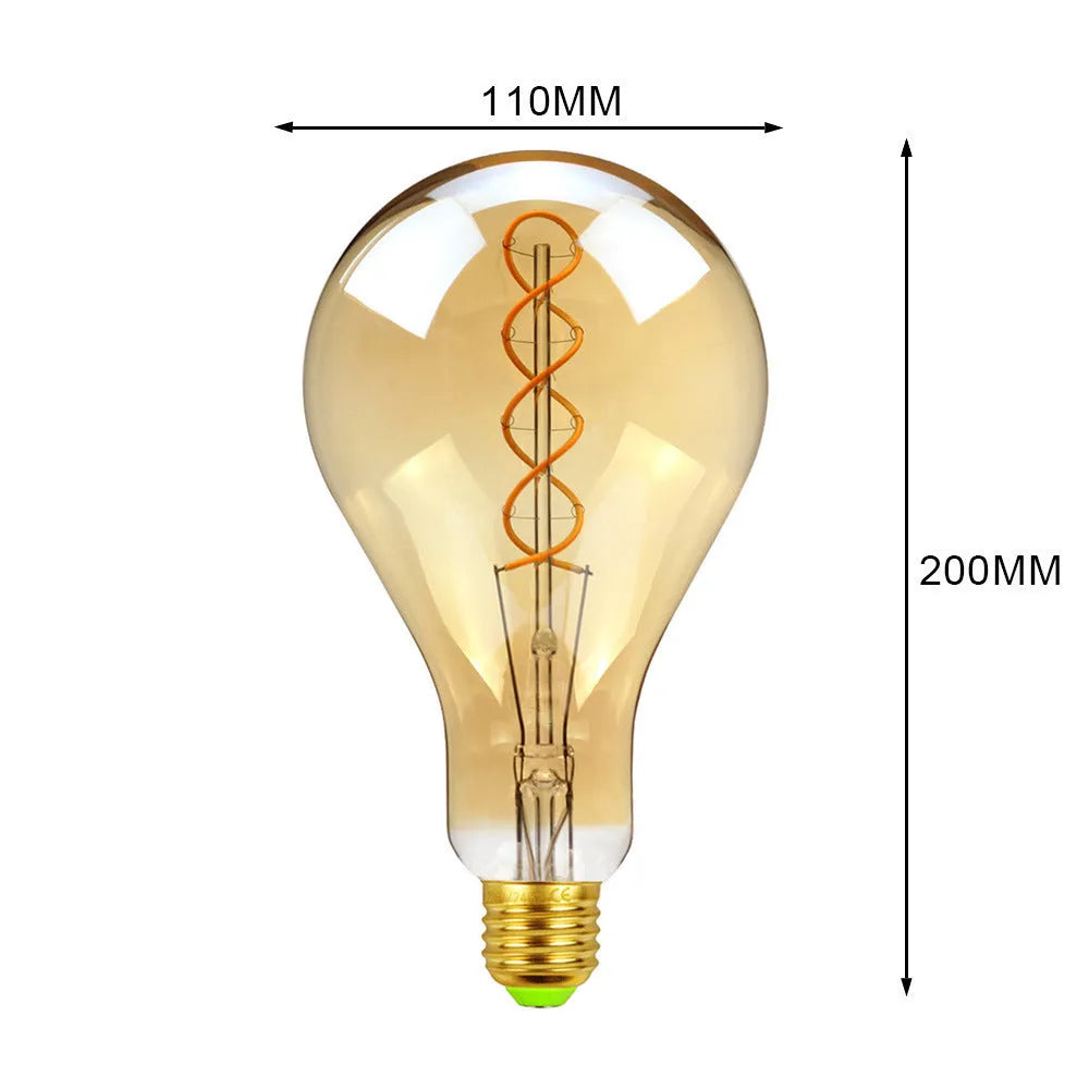 A110 double spiral golden LED soft light strip measuring 110mm by 200mm