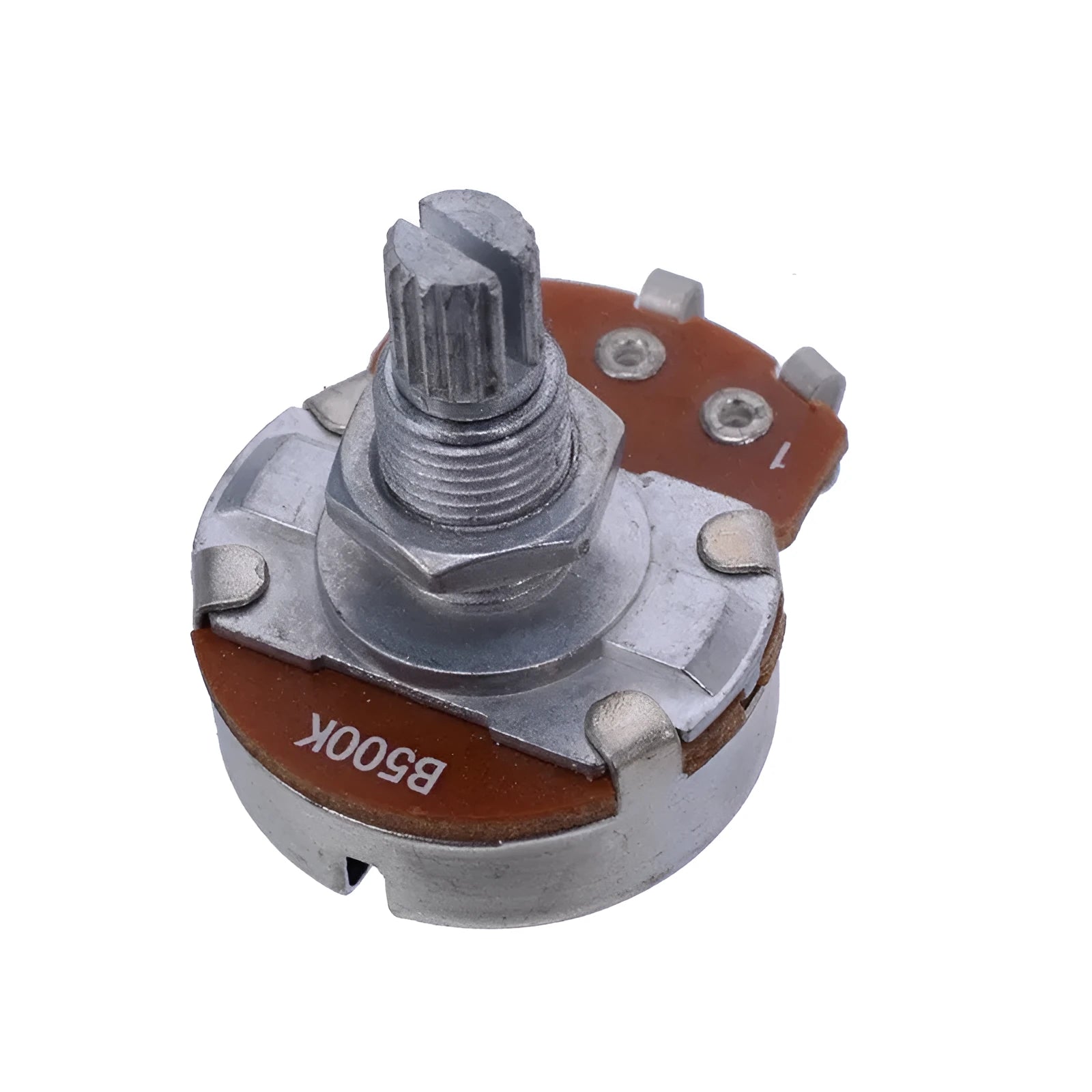 Silver metal electric guitar potentiometer knob for volume and tone control replacement