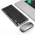 Wireless 2.4G charging silent keyboard mouse set, Bluetooth 3.0, 78 keys, silver white, boxed with mouse and manual