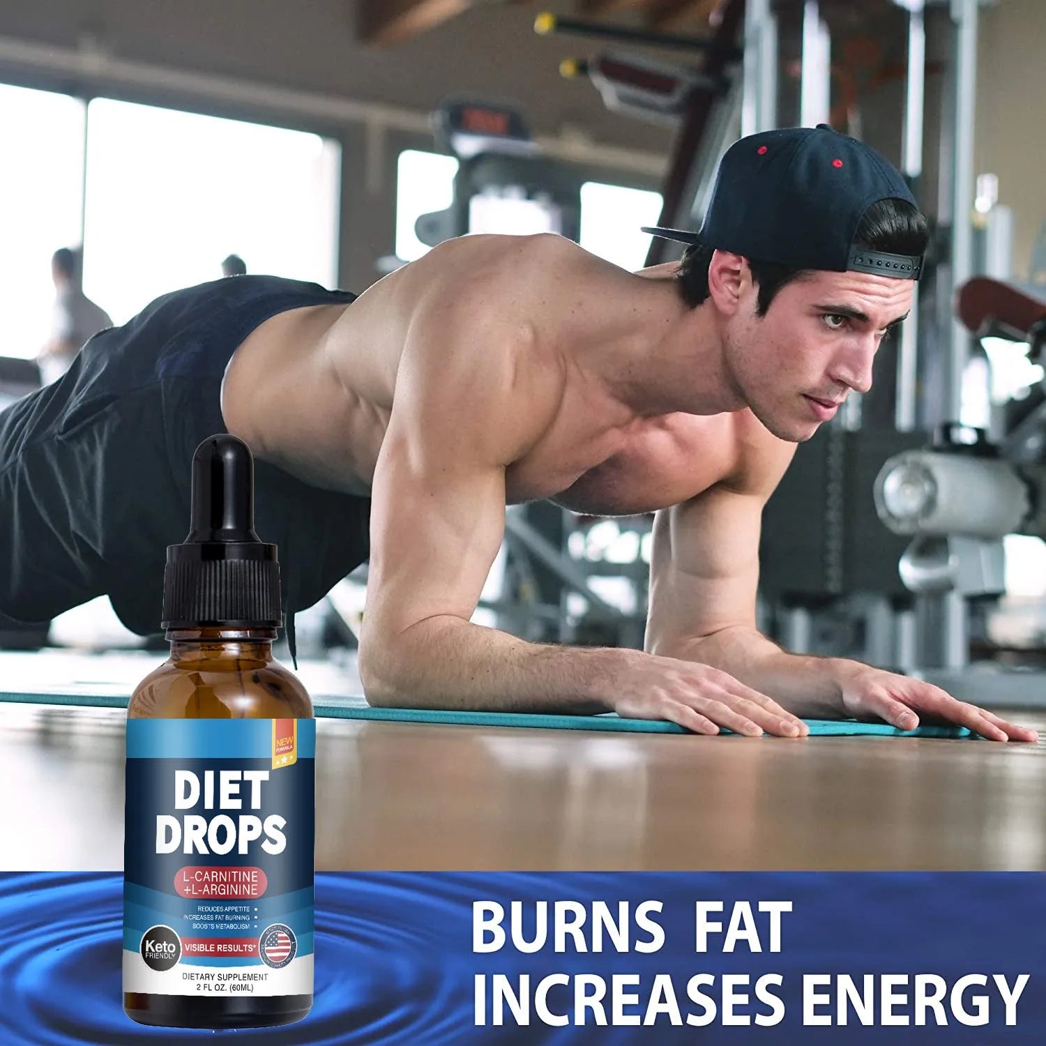 60ml bottle of ketone drops supplement requiring refrigeration storage
