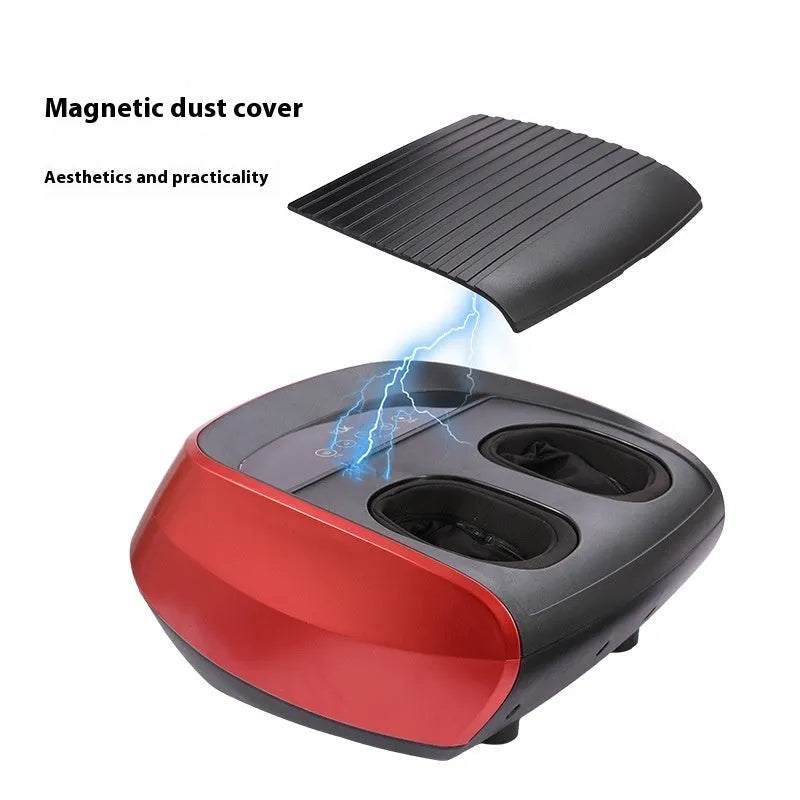 Flip automatic foot sole foot massager in black with infrared physiotherapy and sterilization functions