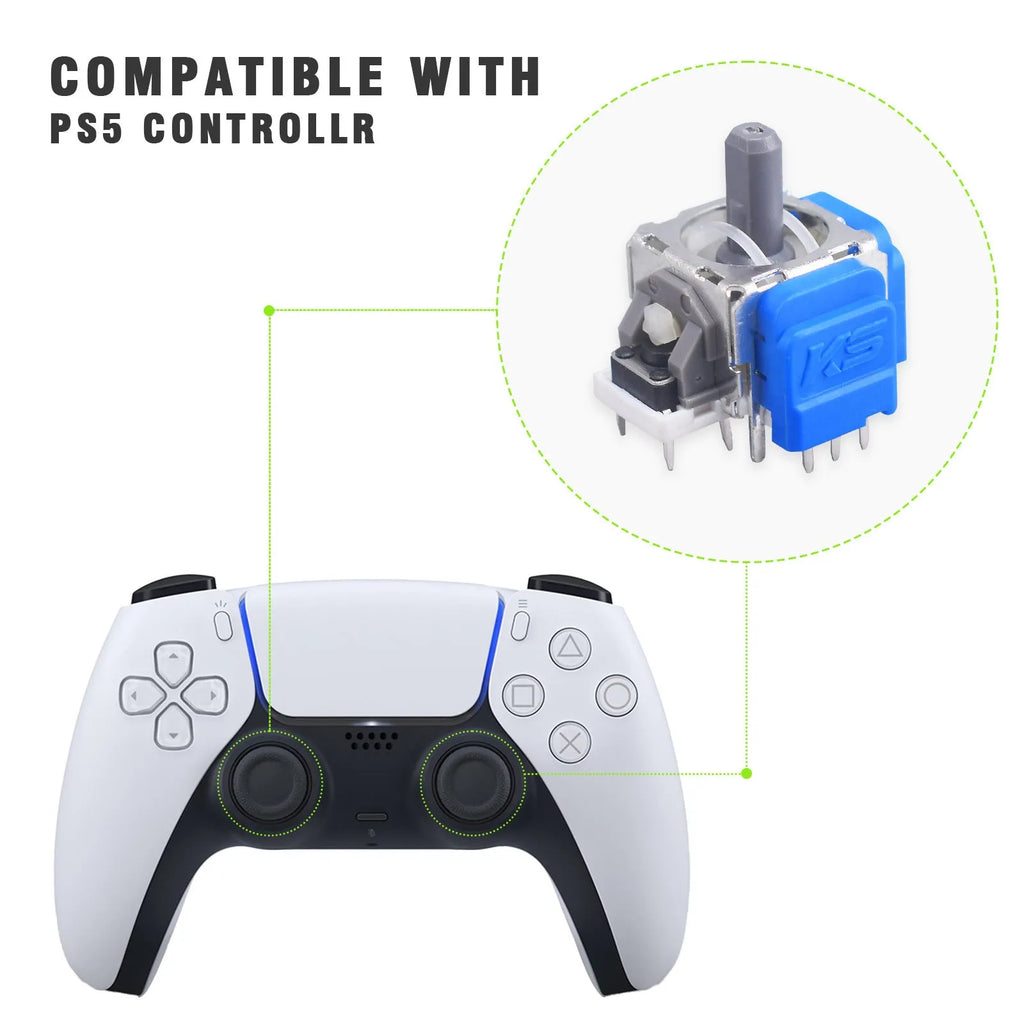 Hall magnetic joystick replacement component for PS5 PS4 Switch and XBOX game controllers
