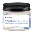 62 TP19 solid toothpaste tablets in portable disposable format for travel oral care