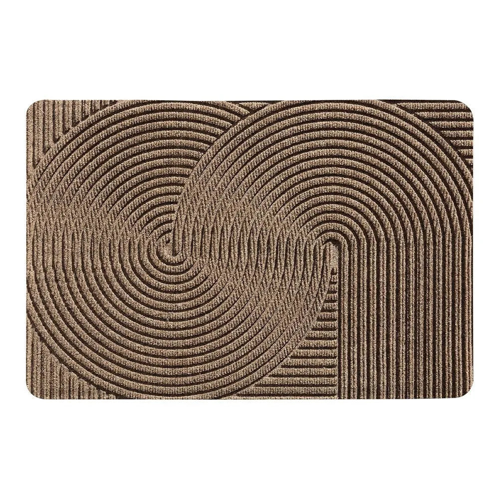 Alien-shaped entrance carpet with cartoon pattern in green colour, 60x90cm diatom oil floor mat